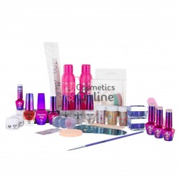 Kit de pornire cu oje hibrid, folii de transfer MollyLac Glamour Box 09069 